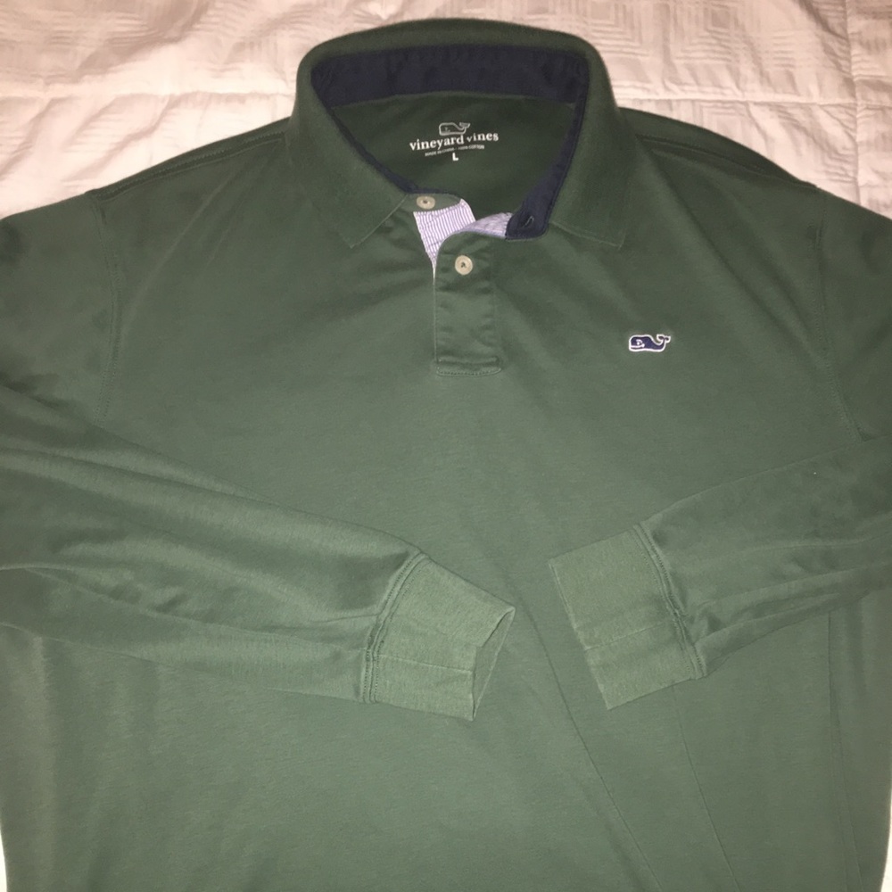 Vineyard Vines Long Sleeve Yacht Polo Size L